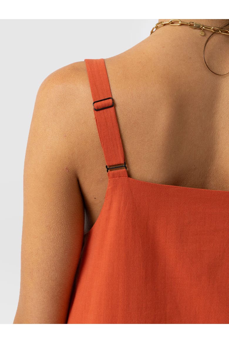 Candice A-Line Mini Dress, Alternate, color, Burnt Orange