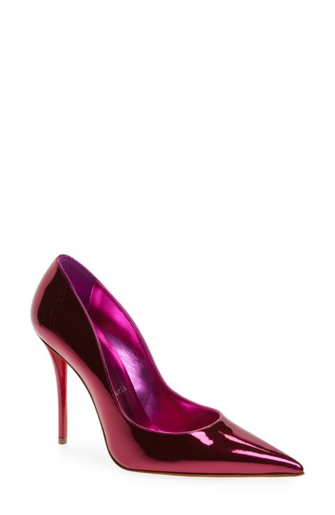 Miss Z Metallic Leather Pump (Women)