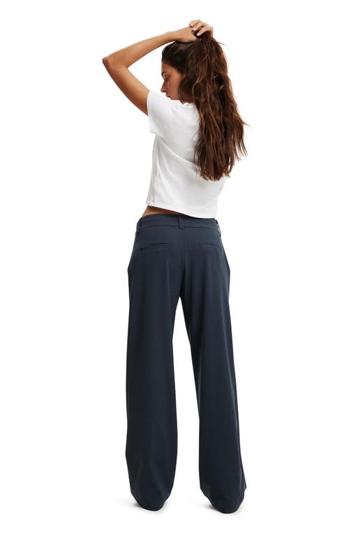 Cotton On Luis Suiting Pant In Ink Navy