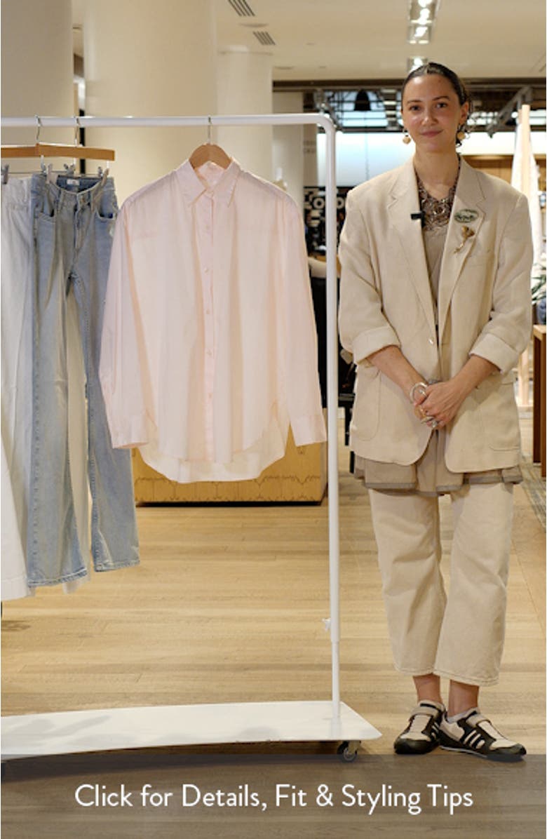 Oversize Cotton Button-Up Shirt, sales video thumbnail