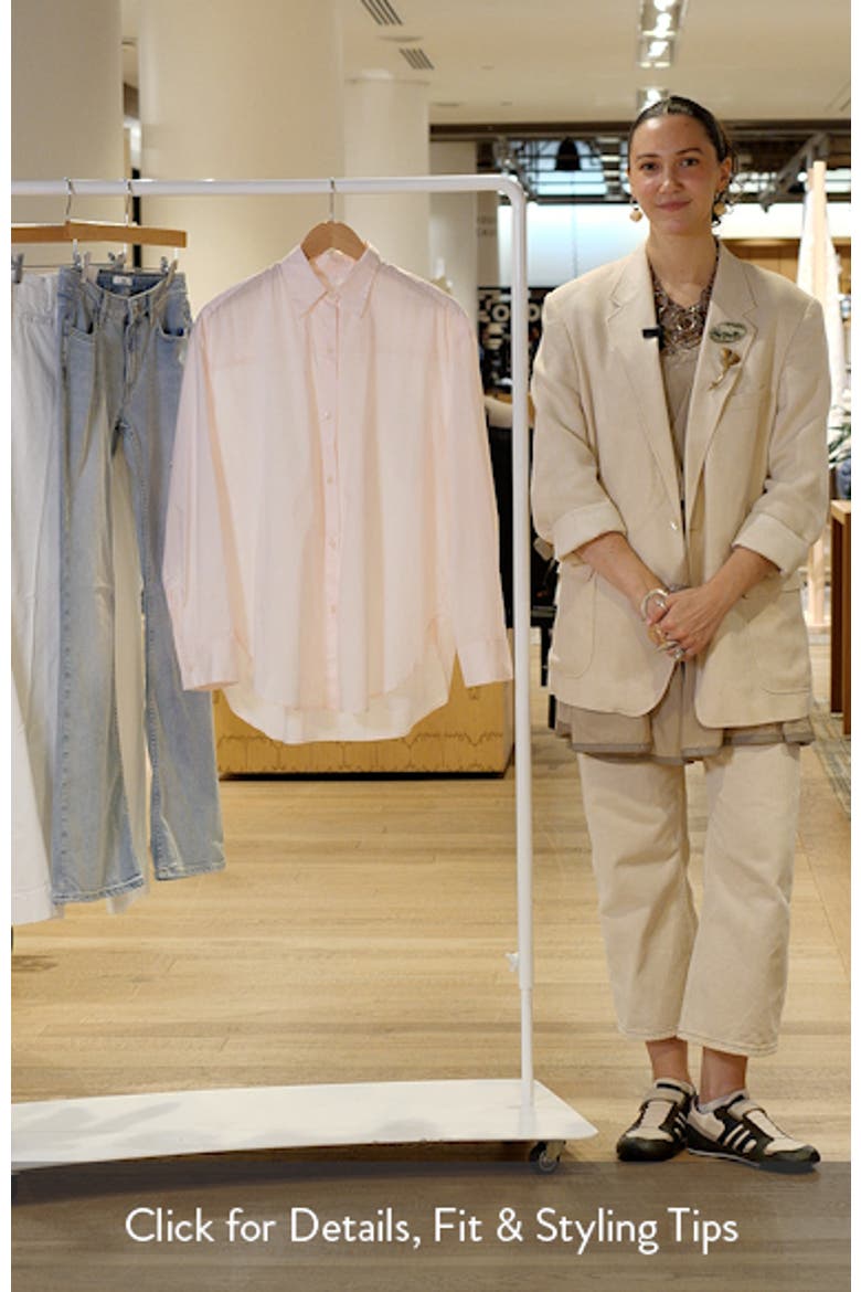 Oversize Cotton Button-Up Shirt video