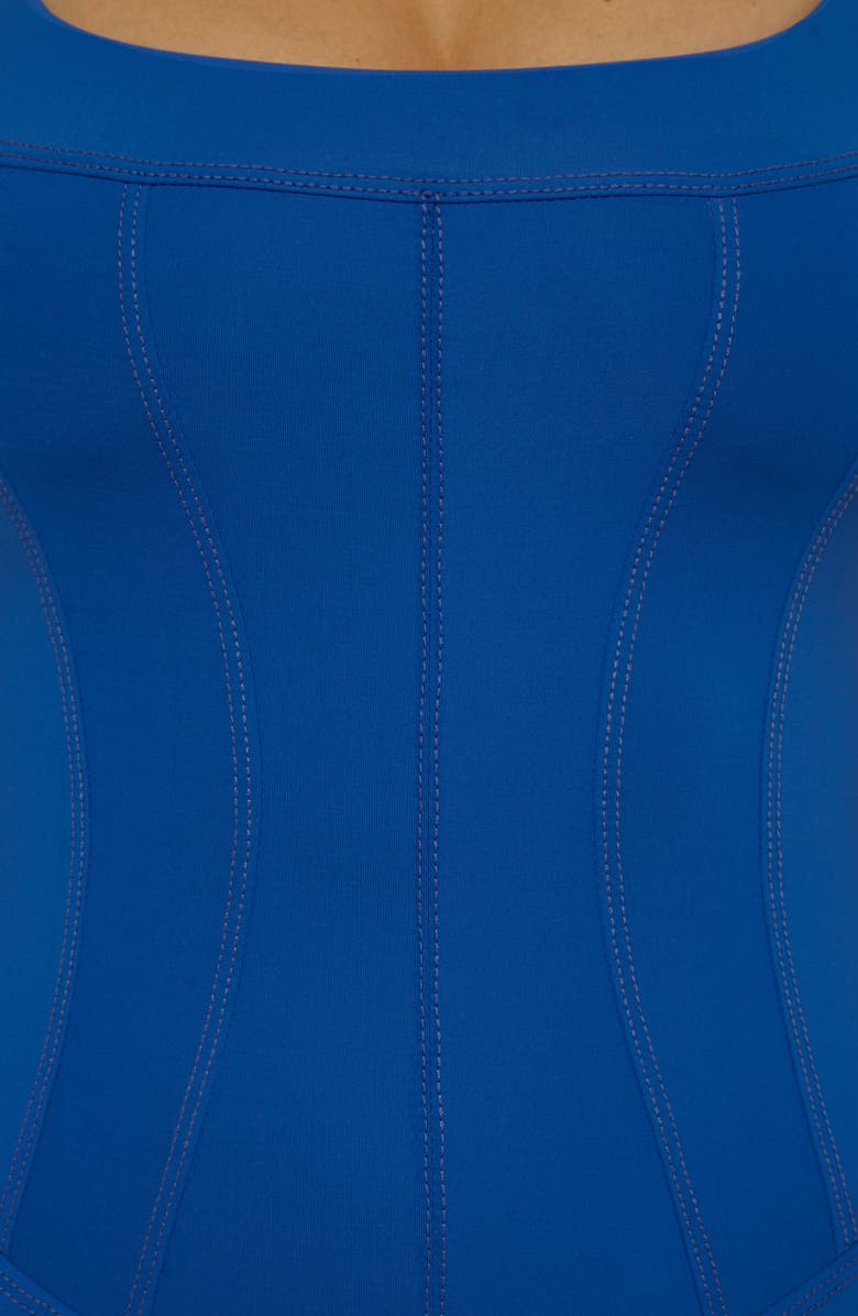 Becca Halter One-Piece Swimsuit, Alternate, color, Lapis