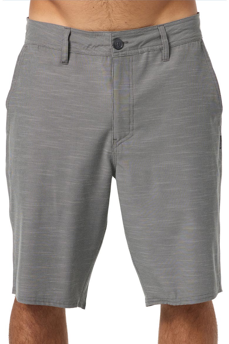 Portola Water Resistant Hybrid Shorts, Main, color, GARGOYLE