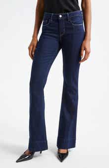 L'AGENCE Lenora Front Seam Flare Leg Jeans