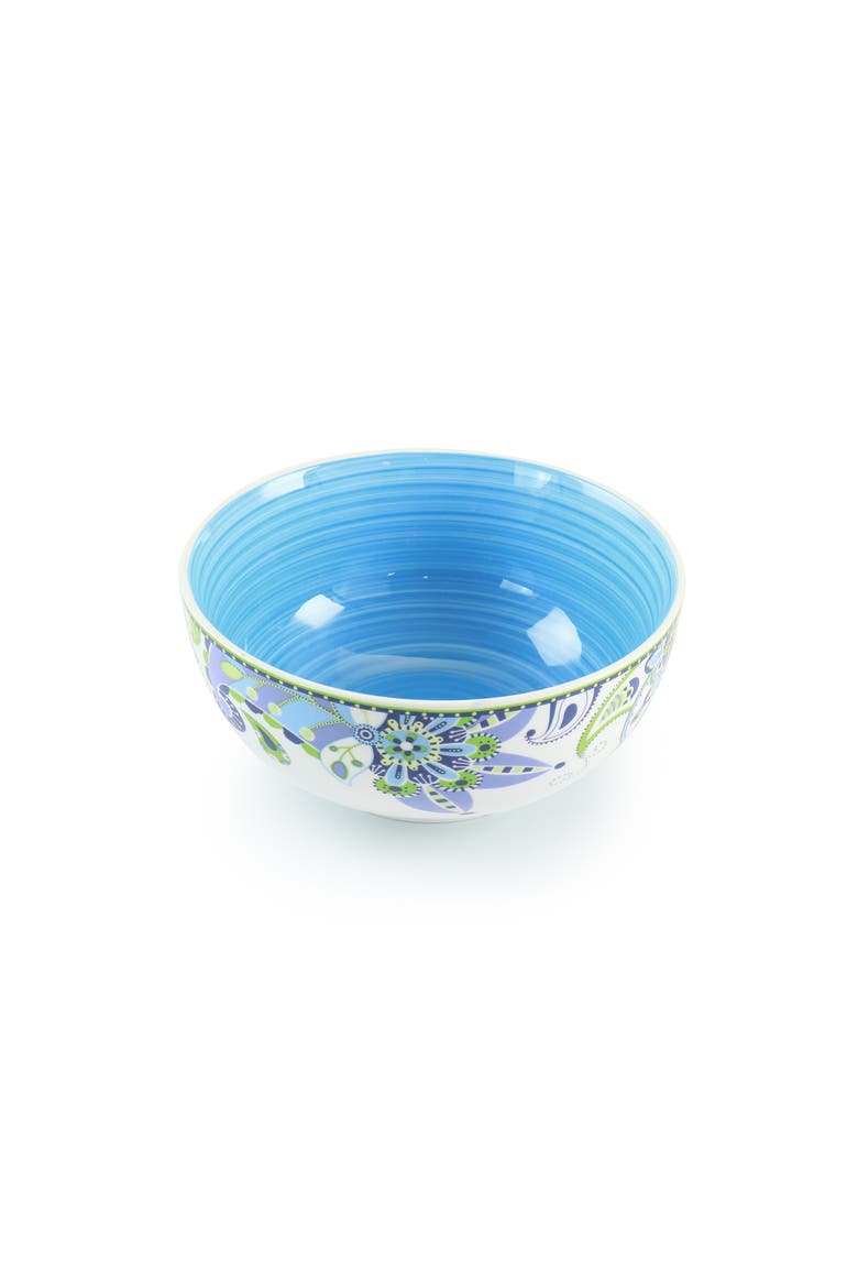 Blue Fiesta 16 Piece Round Porcelain Dinnerware Set, Alternate, color, Blue