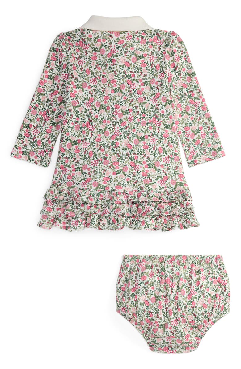 Ralph Lauren Floral Cotton Polo Dress & Bloomers Set, Alternate, color, Sylvan Floral