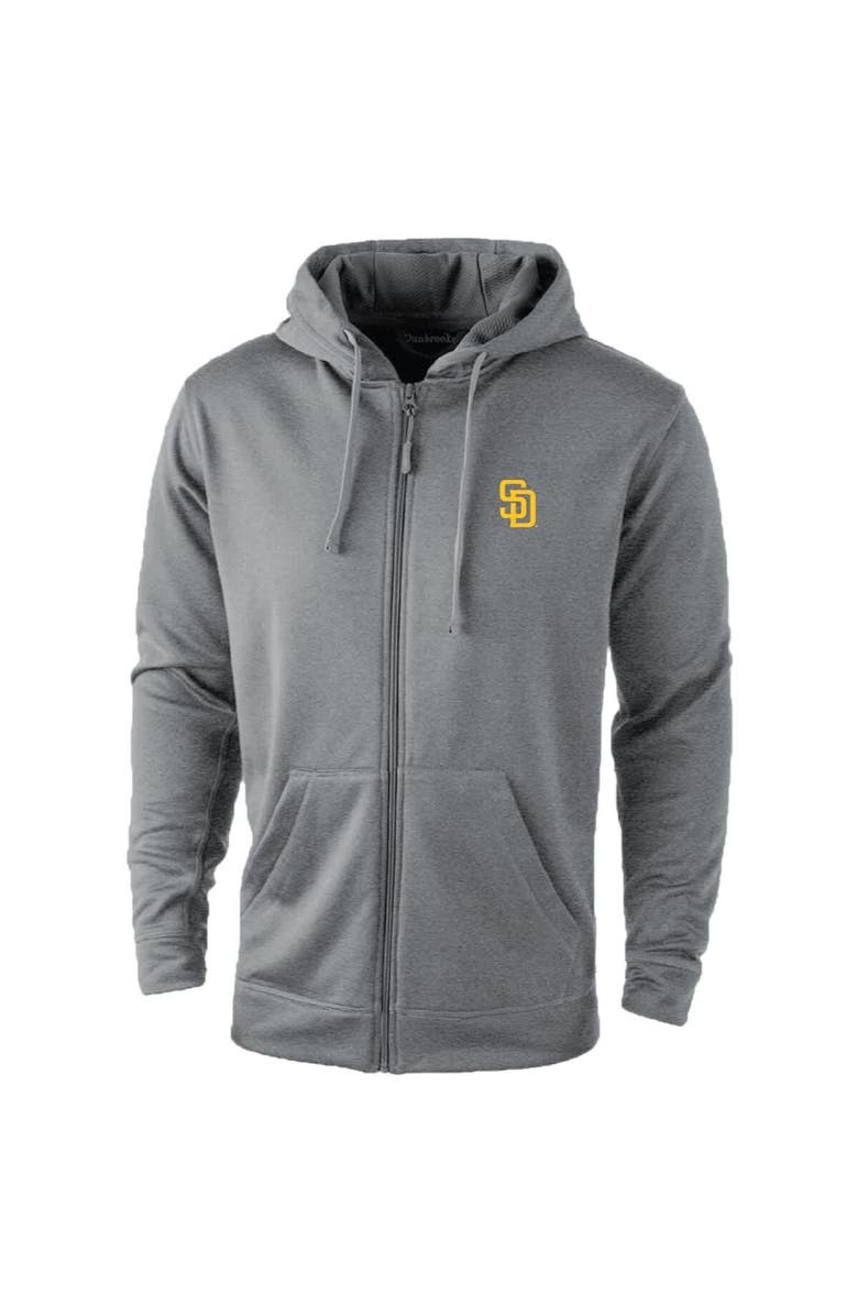 DUNBROOKE Men's Dunbrooke Gray San Diego Padres Trophy Full-Zip Hoodie, Main, color, Gray