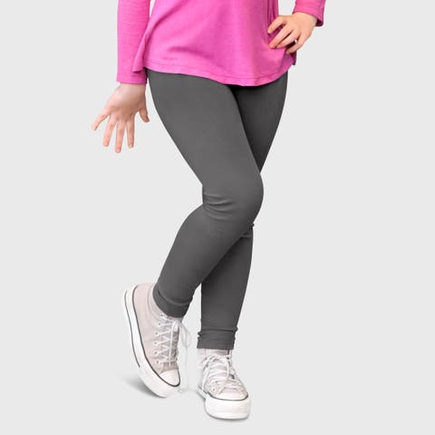 Girls 100% Soft & Breathable Cotton Sensory Friendly Leggings (Toddler, Little Kid & Big Kid)