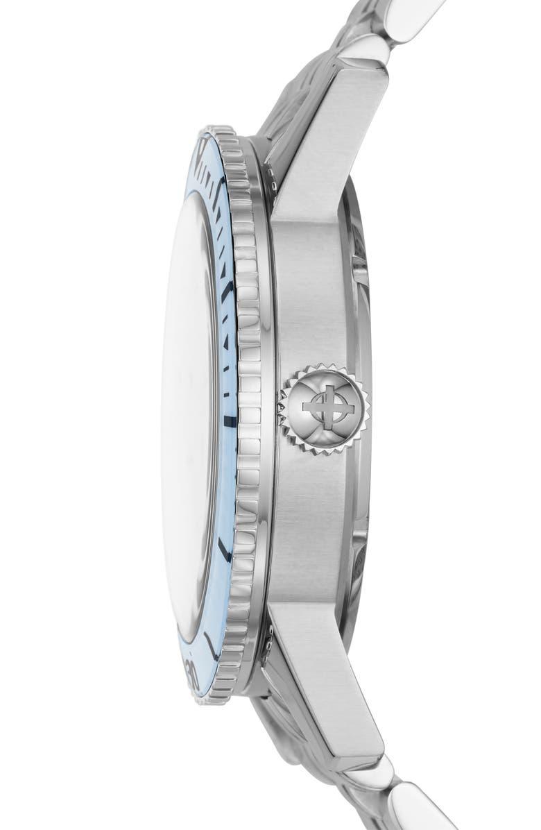 Zodiac Compression Diver Automatic Stainless Steel Watch, 40mm, Alternate, color, Silver