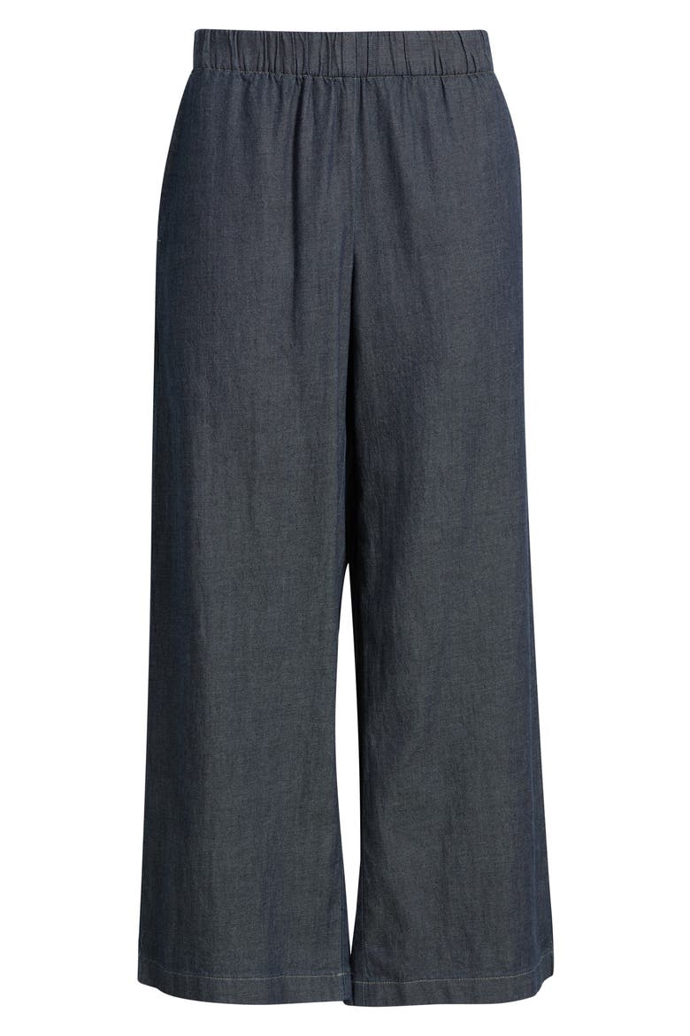 Wide Leg Ankle Pants, Alternate, color, DENIM