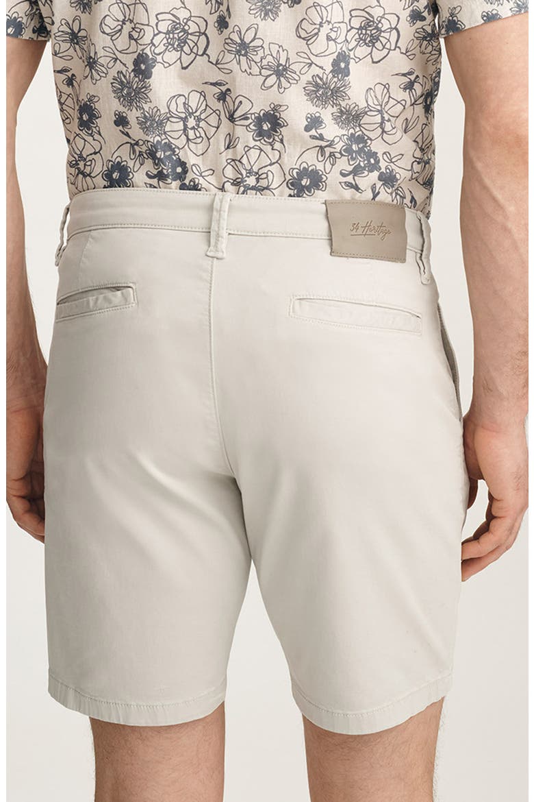 Arizona Slim Fit Flat Front Chino Shorts, Alternate, color, GLACIER TWILL