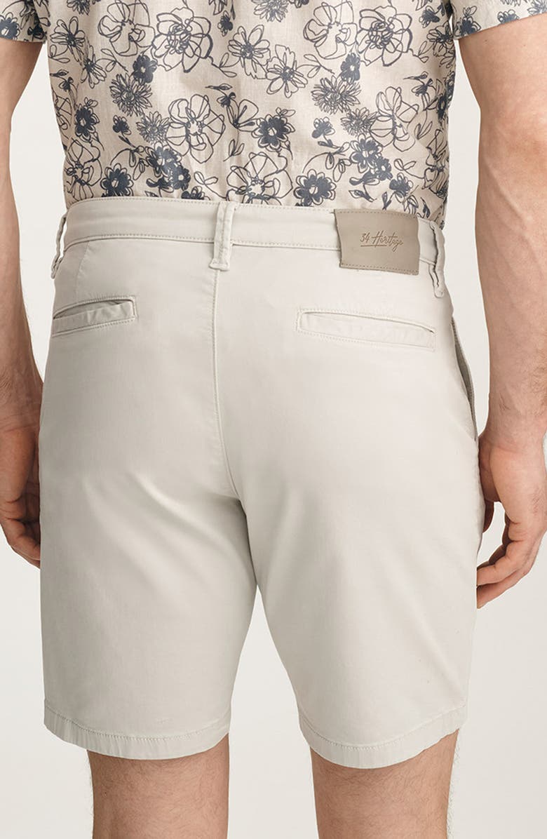 34 Heritage Arizona Slim Fit Flat Front Chino Shorts, Alternate, color, Glacier Twill