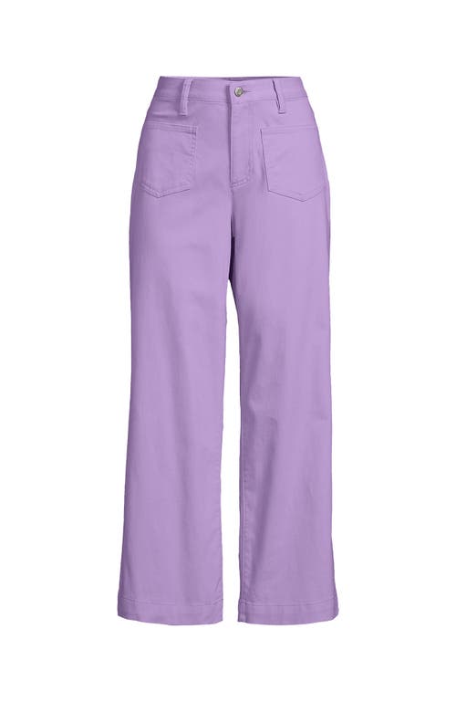 LANDS' END LANDS' END HIGH RISE PATCH POCKET CHINO CROP PANTS