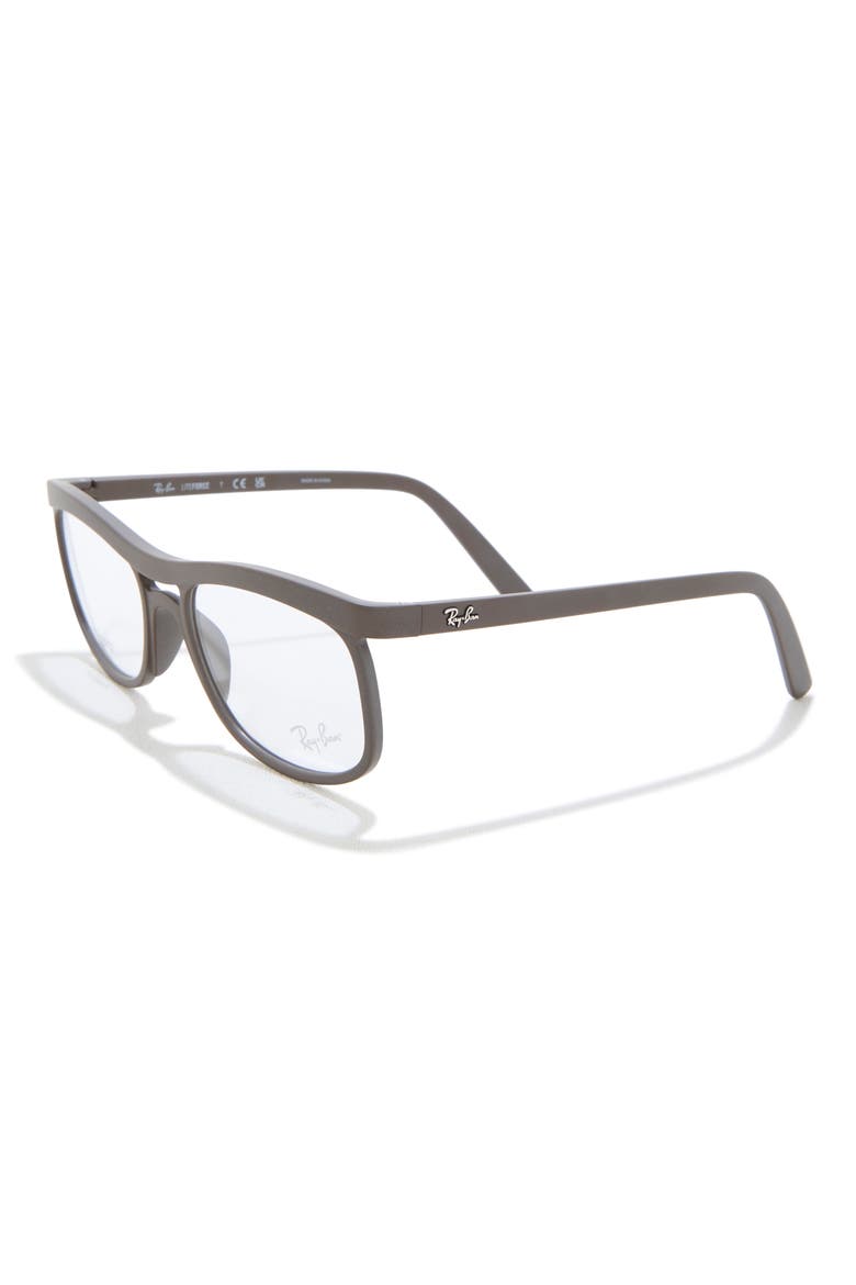 56mm Pillow Optical Glasses, Alternate, color, BROWN