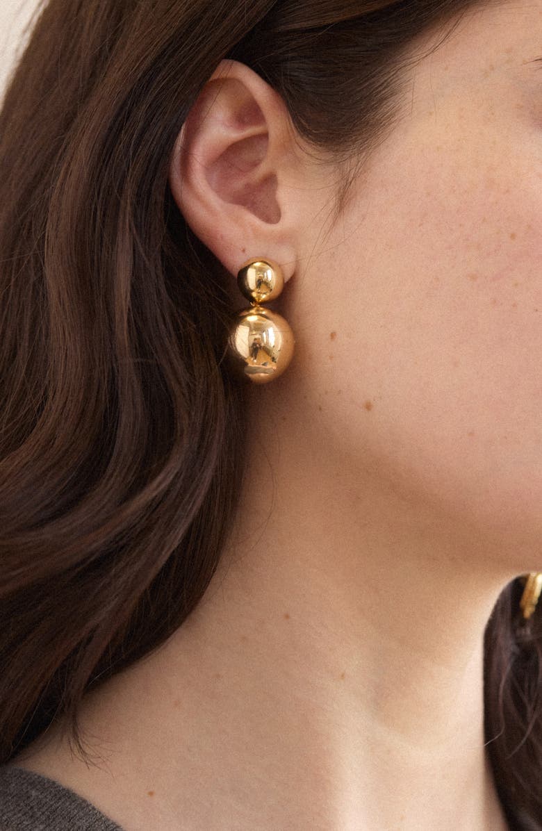 BaubleBar Azharia Drop Earrings, Alternate, color, Gold