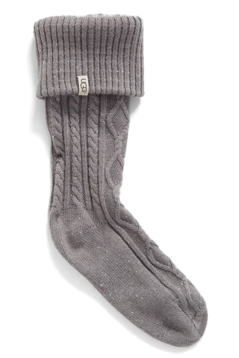 'Shaye' Tall Boot Socks, Main, color, SEAL FABRIC