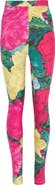 Balmain Jersey leggings with roses print