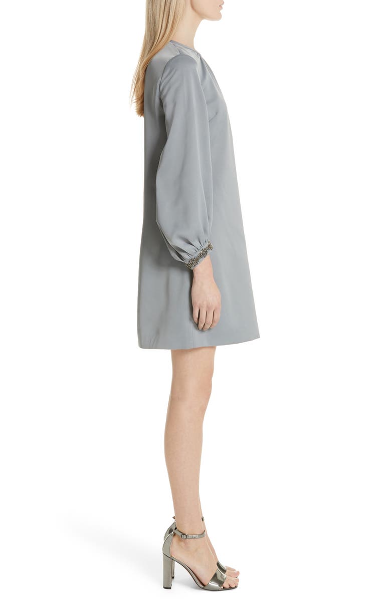 Ted Baker London Joele Embellished Cuff Shift Dress, Alternate, color, 