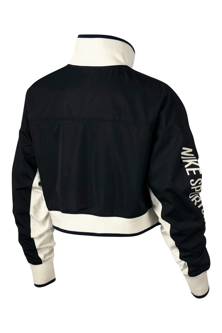 Sportswear Archive Women's Track Jacket, Alternate, color, BLACK/ BLACK/ SAIL/ SAIL