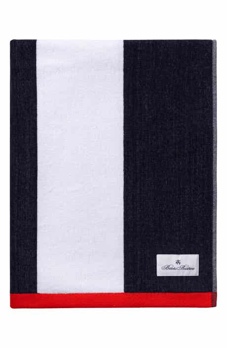Brooks Brothers Nautical Blanket Stripe Turkish Cotton Bath Towel Nautical Blanket Stripe Turkish Cotton Bath Towel