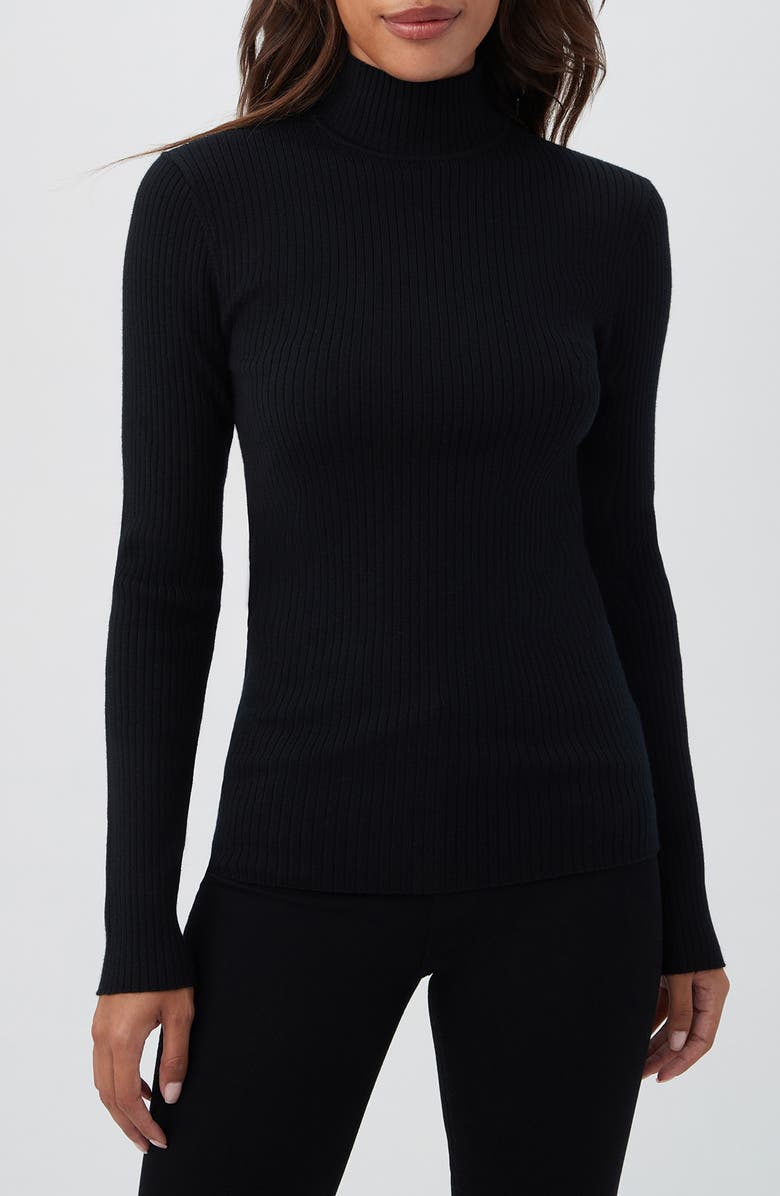 Trina Turk Hempstead Merino Wool Turtleneck Sweater, Main, color, 