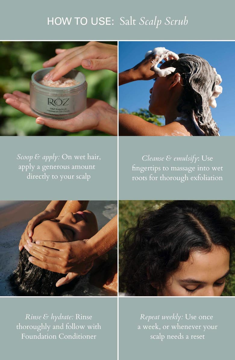 ROZ Salt Scalp Scrub, Alternate, color, 