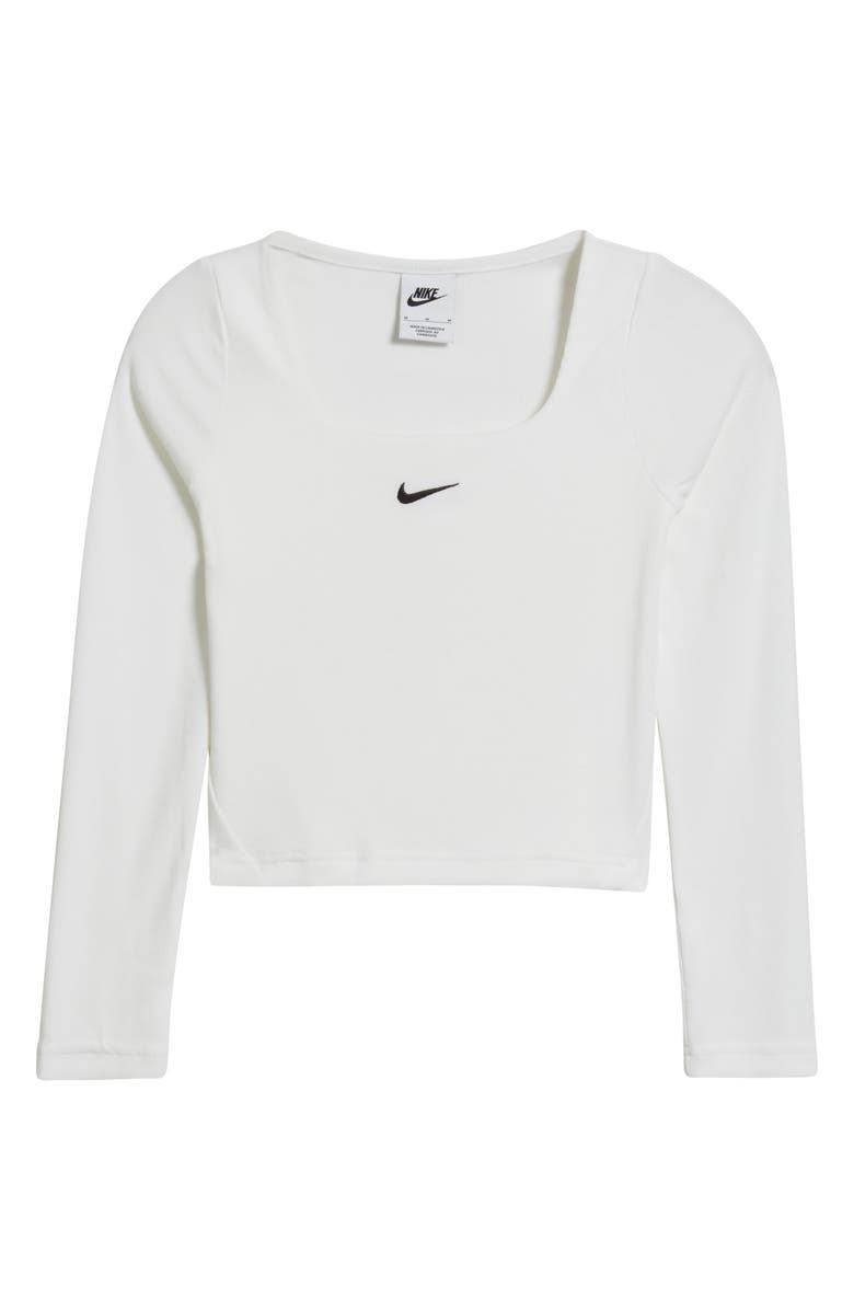 Nike Kids
 Square Neck Crop Top, Main, color, White