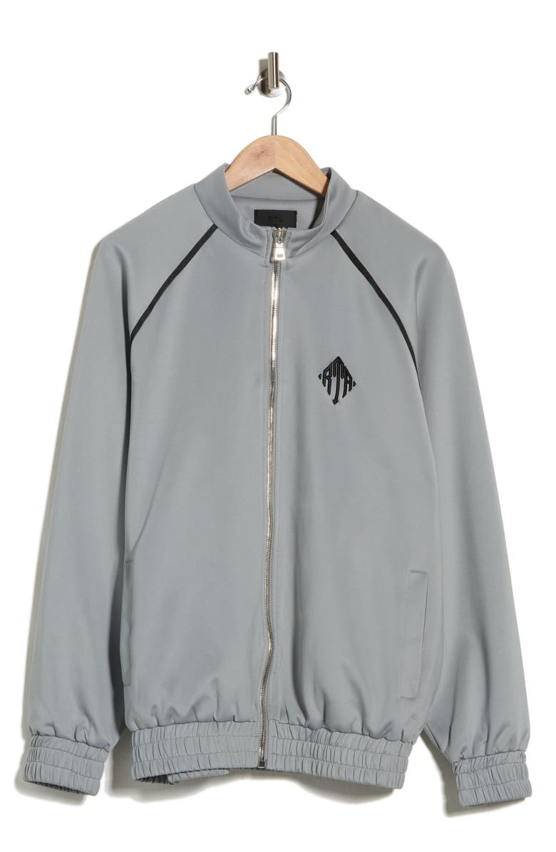 RtA Lewis Track Jacket, Alternate, color, Stone Grey