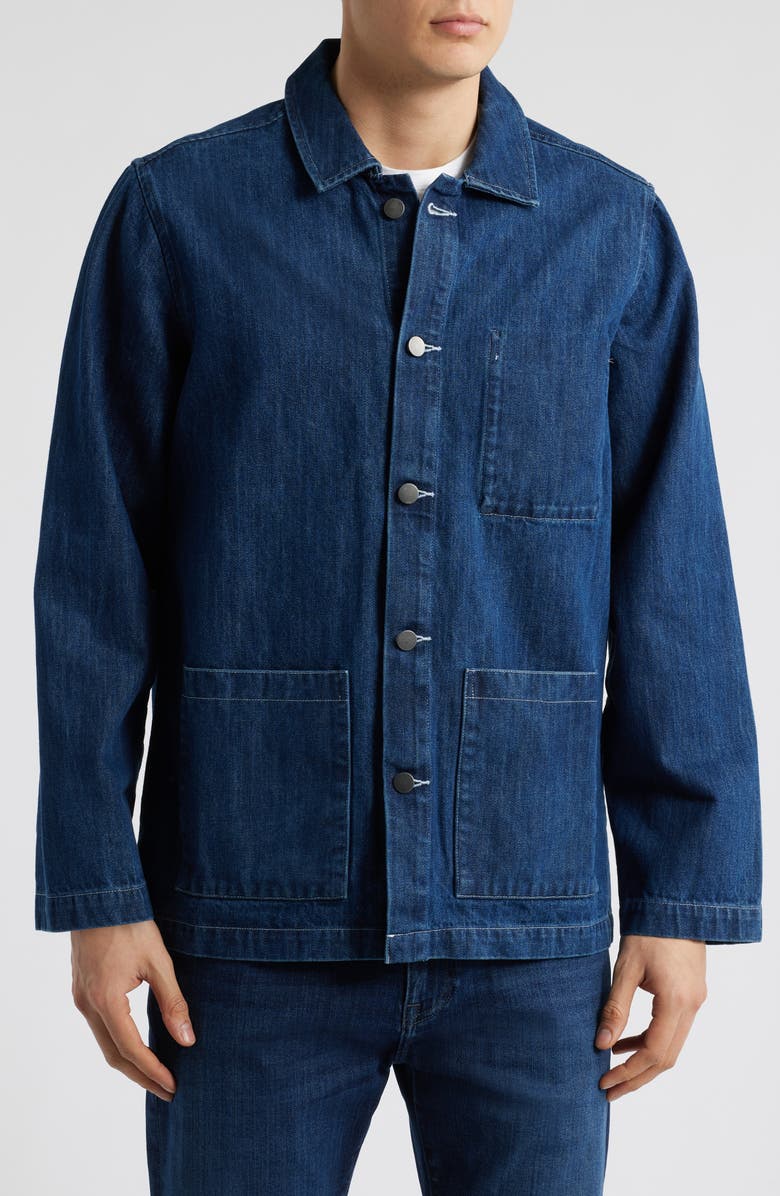 ALEX CRANE Kite Organic Cotton Denim Jacket, Alternate, color, Indigo