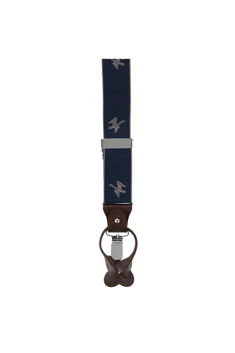 Men's Flying Duck Convertible Clip End Suspenders, Alternate, color, Navy