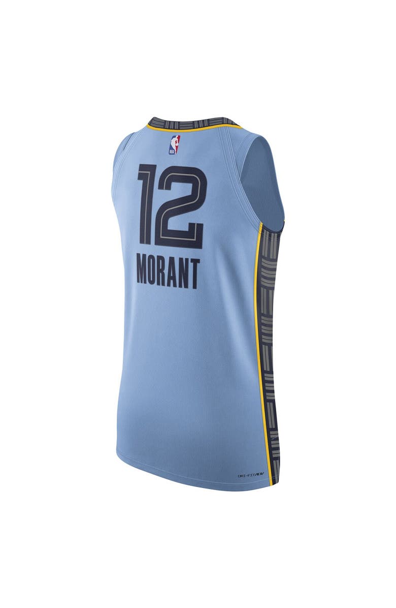 Jordan Brand Men's Jordan Brand Ja Morant Light Blue Memphis Grizzlies Authentic Player Jersey - Statement Edition, Alternate, color, Light Blue