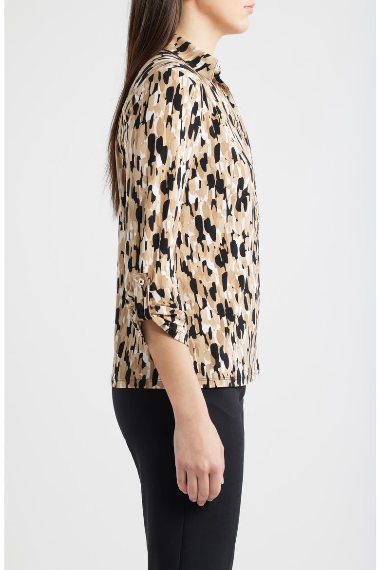 Print Shirt, Alternate, color, ANNE BLACK/ LATTE MULTI