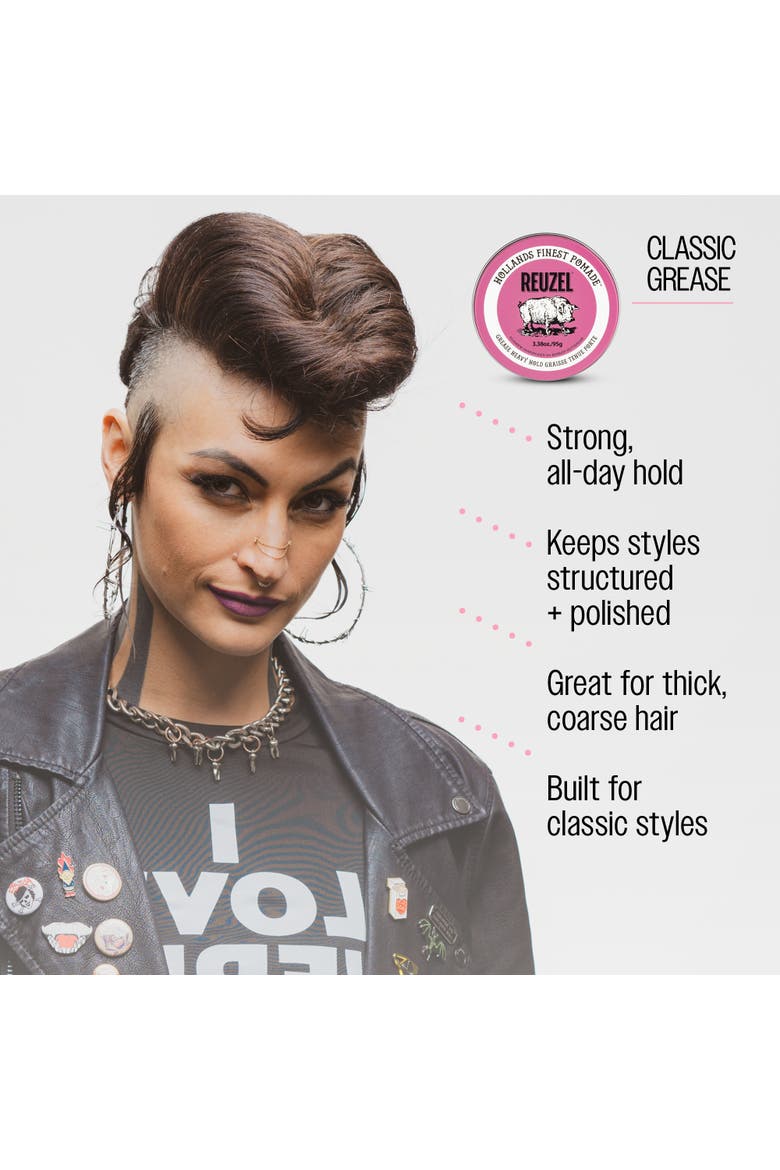 Pink Heavy Grease Pomade, Alternate, color, None