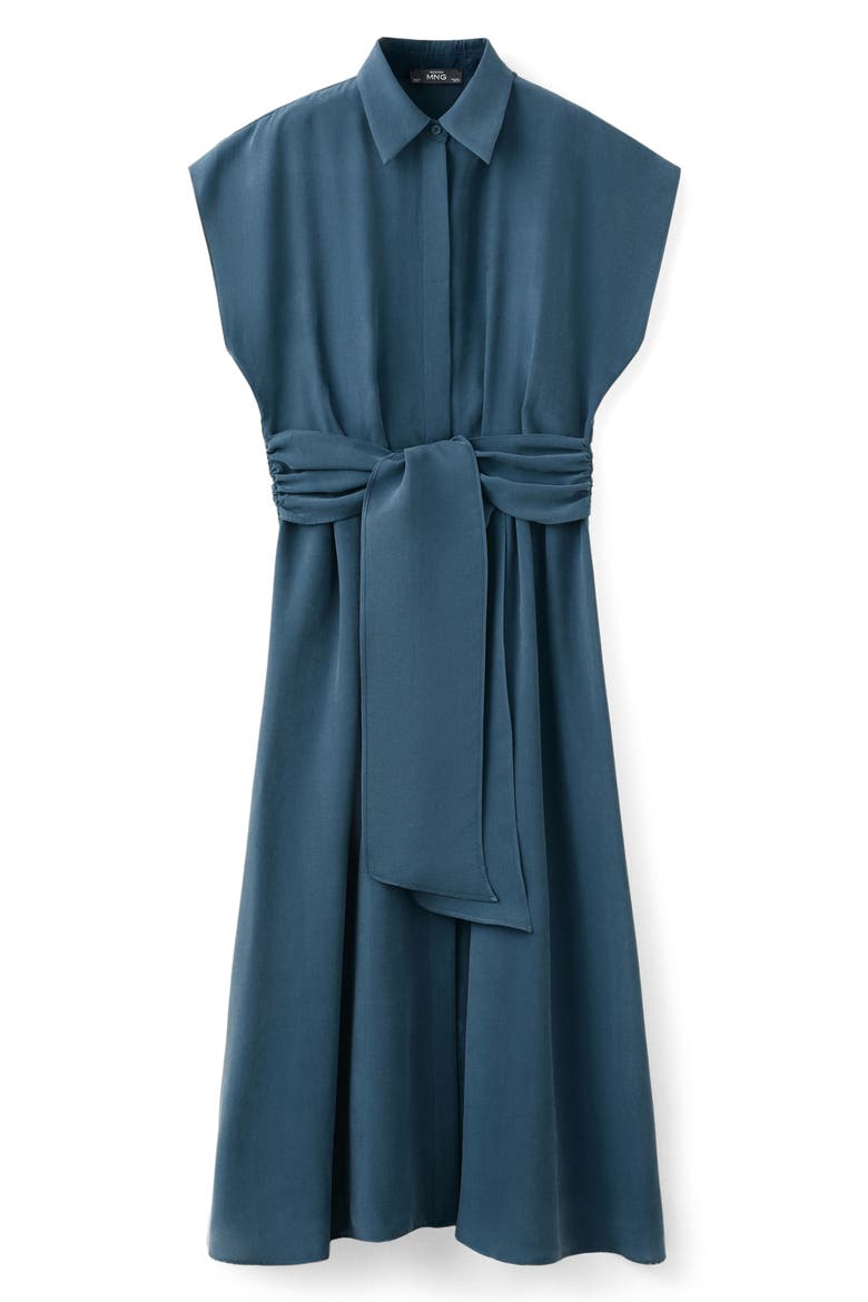 Belted Shirtdress, Main, color, BLUE