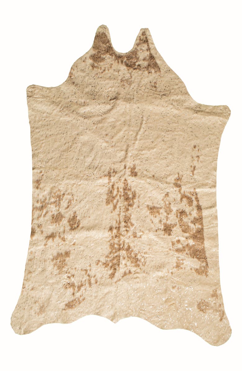 LUXE Faux Cowhide Rug, Main, color,