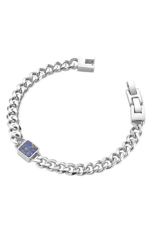 Geoffrey Beene Semiprecious Stone Curb Chain Bracelet