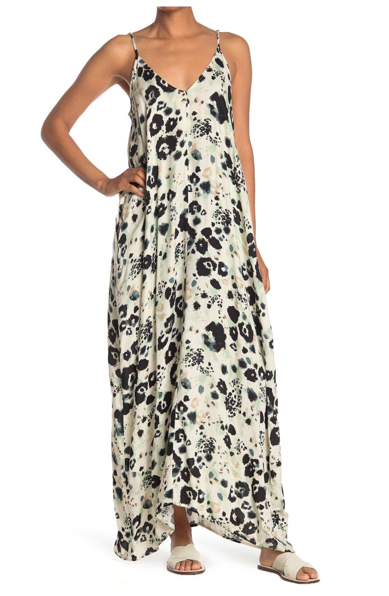 Lovestitch Printed Gauze Maxi Dress, Main, color,