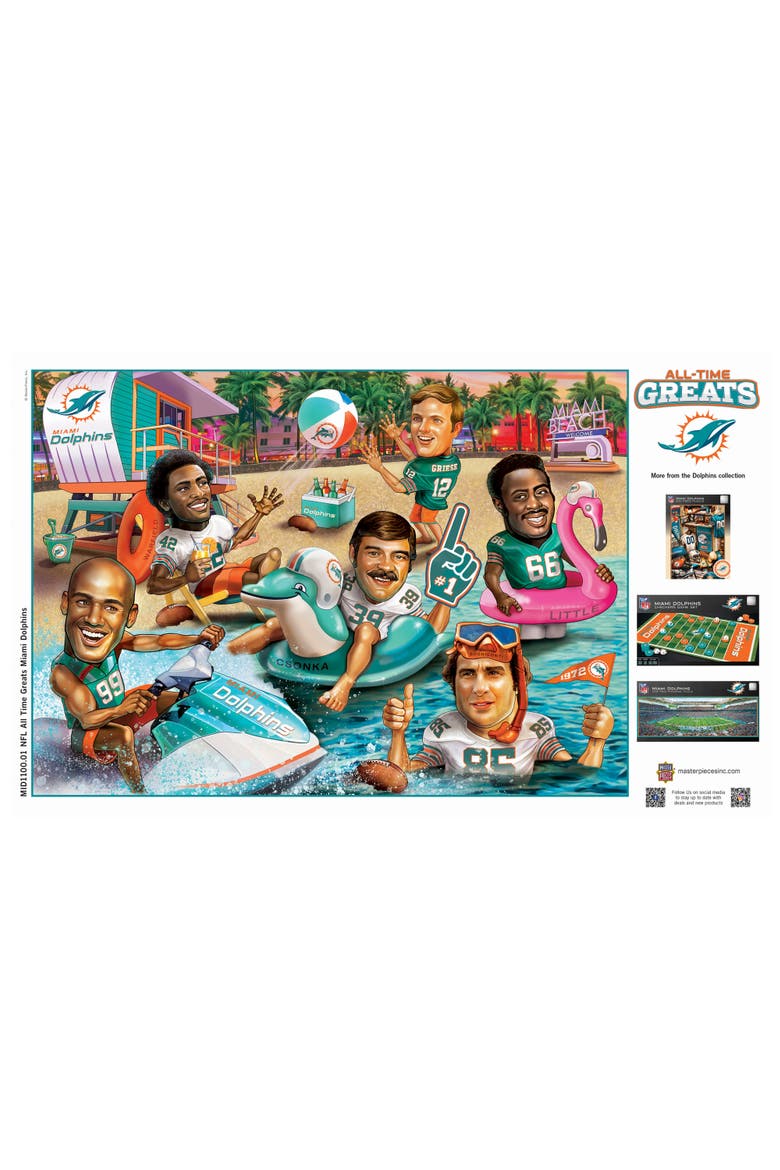 Miami Dolphins 500 Piece Puzzle, Alternate, color, Multicolor