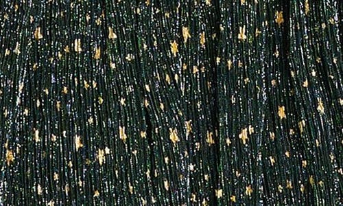 Zunie Kids' Metallic Foil Ruffle Tiered Party Dress In Green