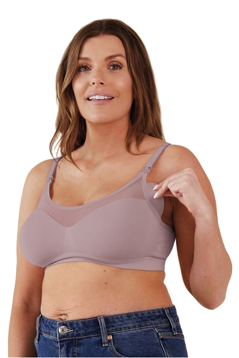 Body Silk Sheer Seamless Maternity/Nursing Bra, Alternate, color, DAWN