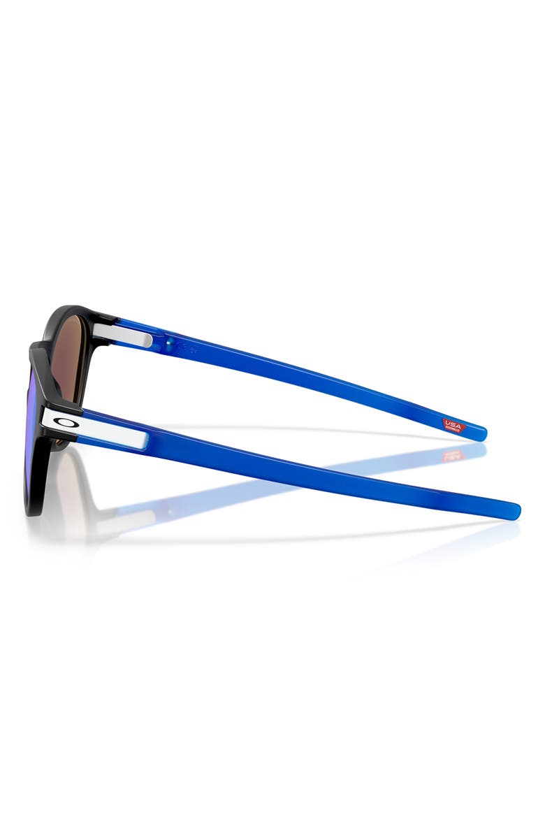 Oakley Latch<sup>™</sup> 53mm Prizm<sup>™</sup> Polarized Round Sunglasses, Alternate, color, 