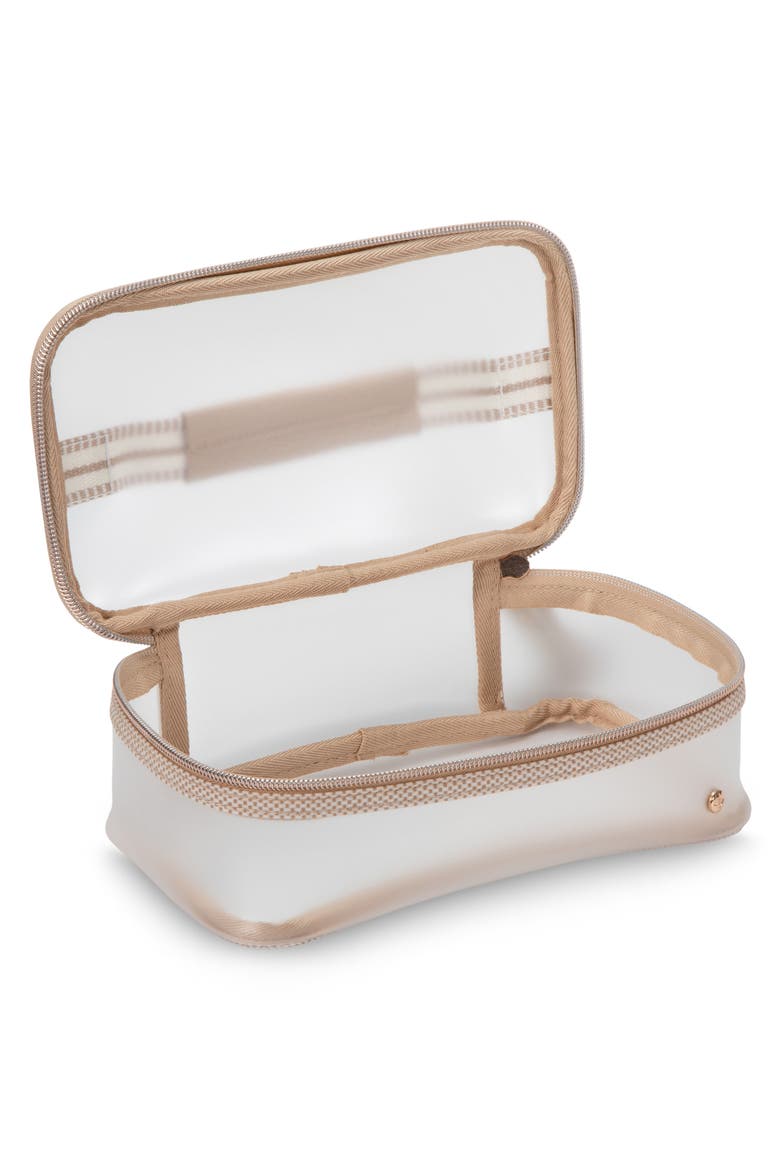 Medium Makeup Case, Alternate, color, WHITE