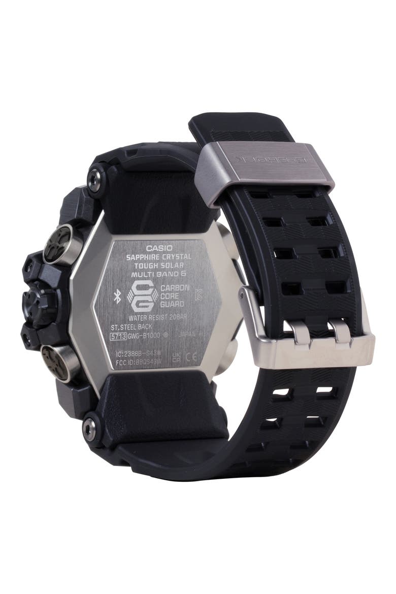 Master of G Mudmaster Resin Casio Ana-Digi Watch, 58.7mm, Alternate, color, BLACK