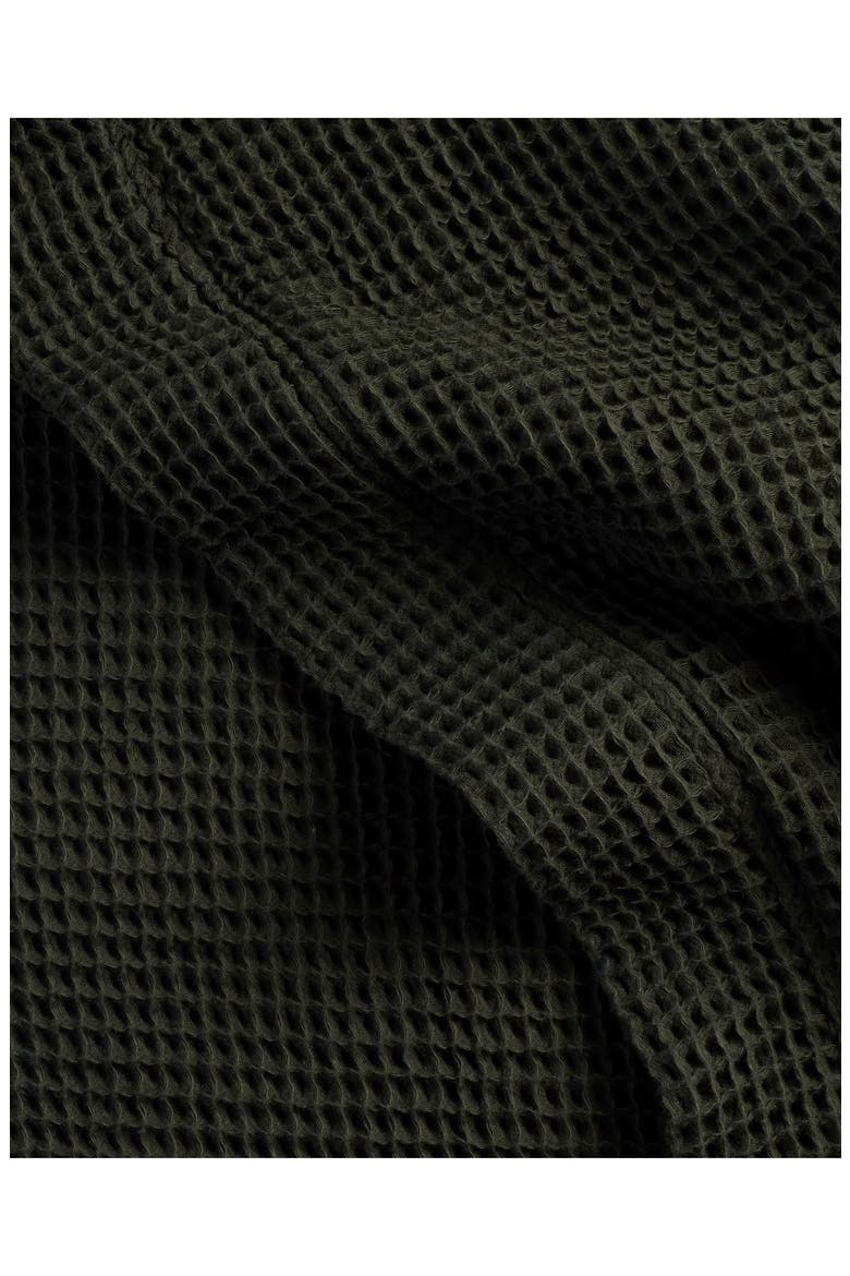 Waffle Cotton Robe, Alternate, color, EVERGREEN
