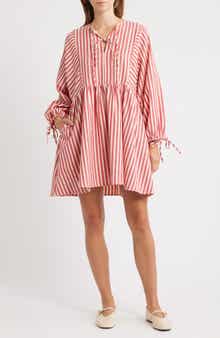 FRNCH Huxley Long Sleeve Babydoll Dress