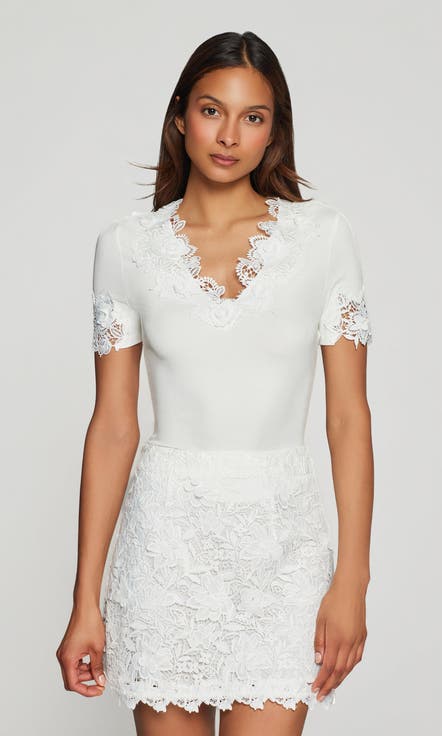 Shiloh 3D Lace Combo Top