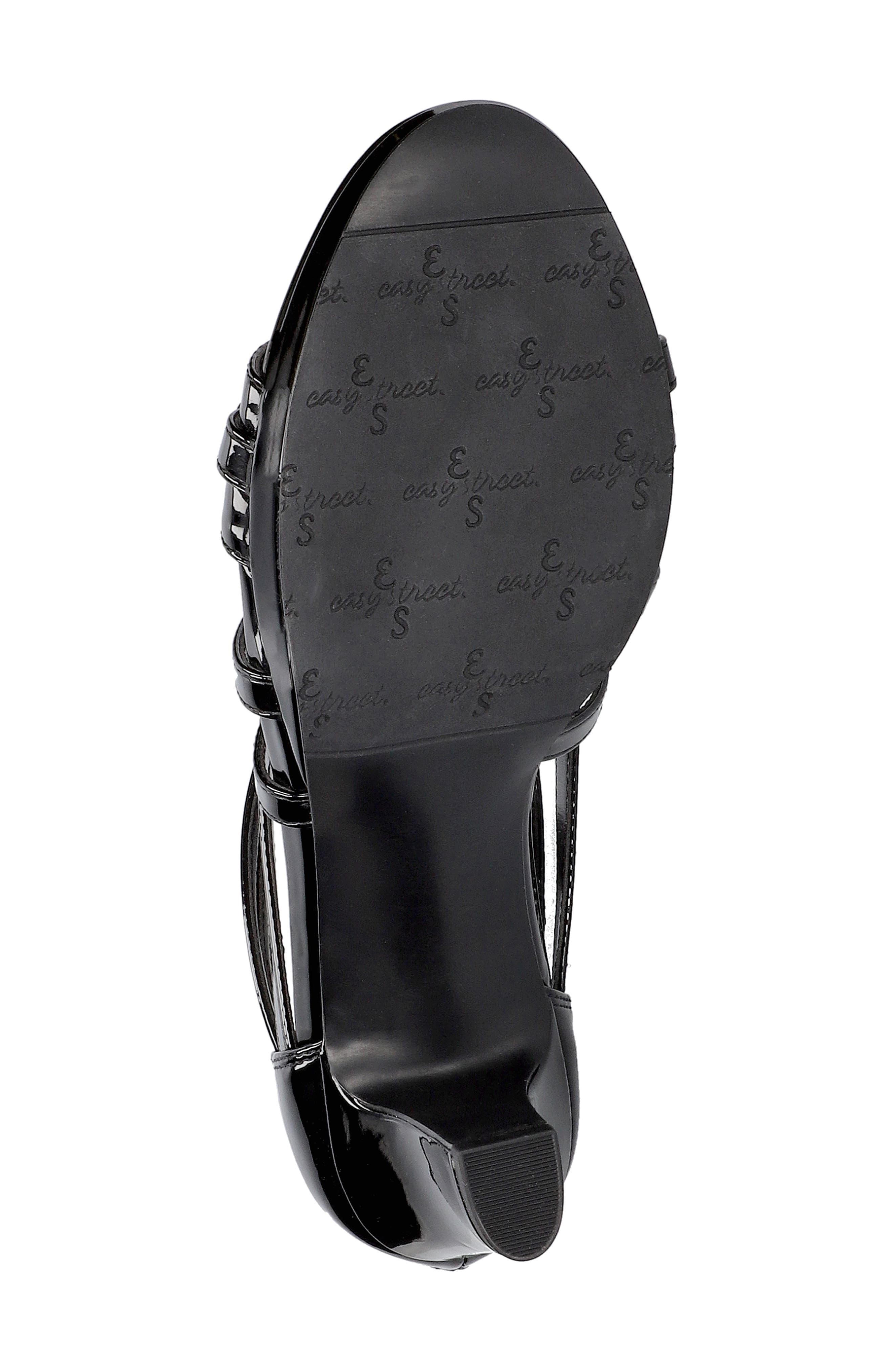 EASY STREET Bee Cage Sandal, Alternate, color, Black Patent