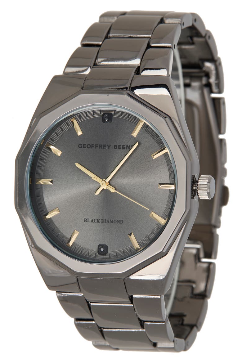 Black Diamond Bracelet Watch, 41mm, Main, color, GUNMETAL