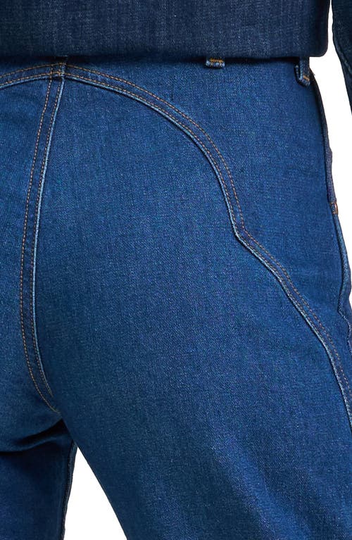 Wrangler High Waist Ankle Barrel Jeans In Blue