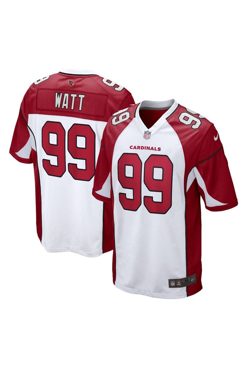 Men's Nike J.J. Watt White Arizona Cardinals Game Jersey, Main, color, WHITE
